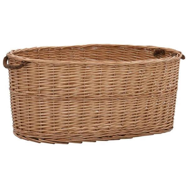 vidaXL Panier à bois de chauffage poignées de transport 78x54x34 cm