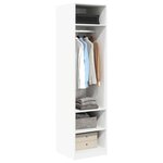 vidaXL Garde-robe Blanc 50x50x200 cm Bois d'ingénierie