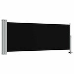 vidaXL Auvent latéral rétractable de patio 100 x 300 cm Noir