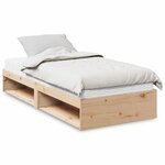 vidaXL Lit de jour avec matelas 80x200 cm bois de pin massif