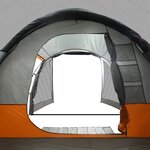 vidaXL Tente de camping tunnel 4 personnes gris imperméable