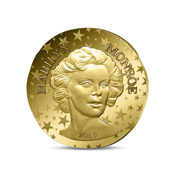 Marilyn Monroe Monnaie de 50€ Or