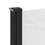 vidaXL Auvent latéral rétractable blanc 160x500 cm
