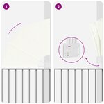 vidaXL Écran de confidentialité pour balcon Crème 115 x 115 cm tissu
