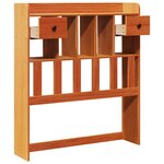 vidaXL Tête de lit avec rangement cire marron 100cm bois massif de pin