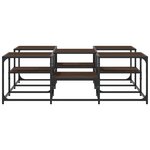 vidaXL Table basse chêne marron 121x121x40 cm bois d'ingénierie