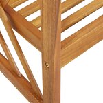 vidaXL Chaises de jardin lot de 2 Bois d'acacia massif