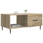 vidaXL Table basse Chêne Sonoma 90 x 50 x 40 cm Bois d'ingénierie