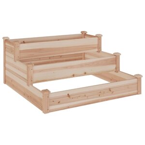vidaXL Lit surélevé de jardin 120x120x56 cm bois massif de sapin