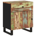 vidaXL Table de chevet 50x33x60cm Bois de récupération et d'ingénierie