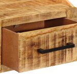 vidaXL Table de nuit 40x30x30 cm en bois brut de manguier