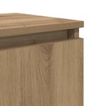 vidaXL Table de chevet en chêne d'artisan Chêne d'artisan
