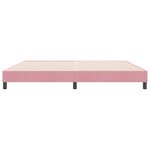 vidaXL Sommier à lattes de lit sans matelas rose 180x210 cm velours