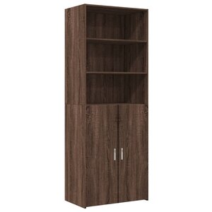 vidaXL Buffet haut chêne marron 70x42 5x185 cm bois d'ingénierie