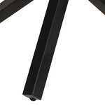 vidaXL Table à dîner ronde 100x100x75 cm Bois de manguier brut