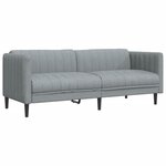 vidaXL Ensemble de canapés 2 Pièces gris clair tissu