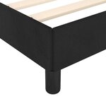 vidaXL Cadre de lit et tête de lit sans matelas noir 90x200 cm velours
