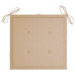 vidaXL Chaises à manger de jardin avec coussins lot de 3 Acacia massif