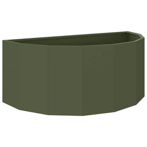 vidaXL Jardinière Vert olive 90 x 45 x 35 cm Acier