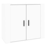 vidaXL Buffet Blanc 80x33x70 cm Bois d'ingénierie