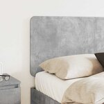 vidaXL Tête de lit Gris béton 135 cm Bois d'ingénierie