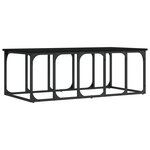 vidaXL Table basse noir 100x50x35 5 cm bois d'ingénierie