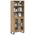 vidaXL Haut Armoire Chêne artisanal 69 5 x 34 x 180 cm