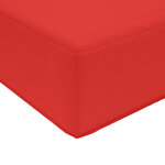 vidaXL Coussin de canapé d'extérieur 3 Pièces Rouge Polyester