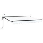 vidaXL Auvent rétractable électrique Blanc 3 5 x 2 5 m