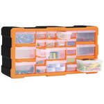 vidaXL Organisateur multi-tiroirs avec 22 tiroirs 49x16x25 5 cm