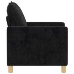 vidaXL Canapé Noir 76 x 81 x 87 5 cm Polyester