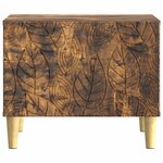 vidaXL Table basse Chêne fumé 50 x 49 x 40 cm Bois d'ingénierie