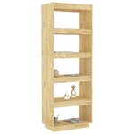 vidaXL Bibliothèque/Séparateur de pièce 60x35x167 cm pin massif