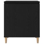Buffet vidaXL Chêne Noir 60x35x70 cm en bois d'ingénierie