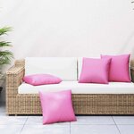 vidaXL Coussins Éparpillés 4 Pièces Rose 50 x 50 cm Tissu en Polyester