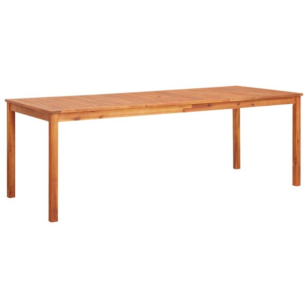 vidaXL Table de jardin 215x90x74 cm Bois d'acacia massif