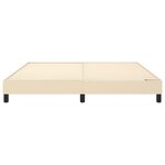 vidaXL Cadre de lit sans matelas crème 180x200 cm tissu