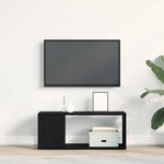 Meuble TV vidaXL Blanc 80x24x32 cm en bois aggloméré