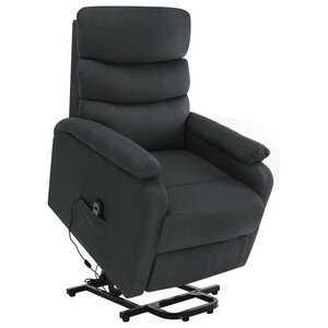 vidaXL Fauteuil de massage inclinable Gris foncé Tissu