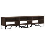 vidaXL Meuble TV chêne marron 180x34x41 cm bois d'ingénierie