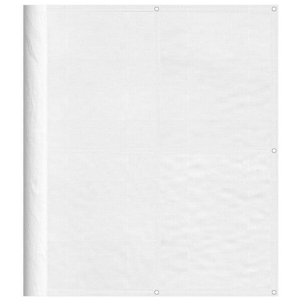 vidaXL Écran de balcon blanc 120x800 cm 100  polyester oxford
