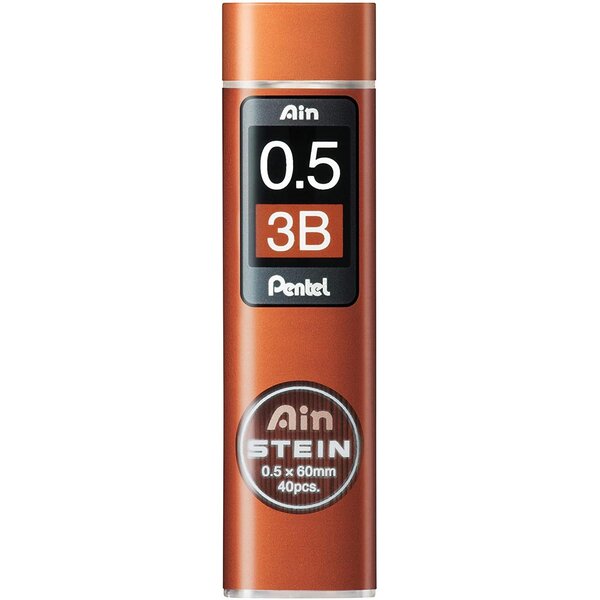 Etui de 40 mines 0 5 mm AIN STEIN C275 dureté 3B x 12 PENTEL