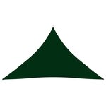 vidaXL Voile de parasol Tissu Oxford triangulaire 4x4x5 8 m Vert foncé