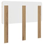 vidaXL Tête de lit Chêne artisanal 135 cm Bois d'ingénierie