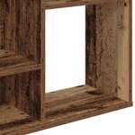 vidaXL Séparateur de pièce/bibliothèque vieux bois 100x24x140 cm