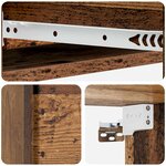 vidaXL Table d'appoint murale Bois ancien 87 5 x 34 5 x 17 cm