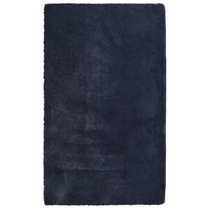 vidaXL Tapis Shaggy à poils longs NAVARRA bleu marine 60x100 cm