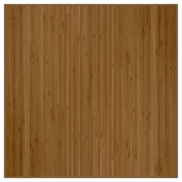 vidaXL Tapis carré marron 100x100 cm bambou