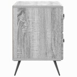 vidaXL Cabinet de chevet Sonoma gris 62 x 34 5 x 47 5 cm