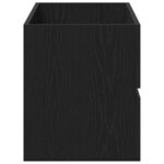 vidaXL Meuble de Lavabo de Salle de Bain Chêne noir 90 x 38 5 x 45 cm